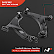 APCA5467 2 Pcs Front Lower Control Arm with Ball Joint