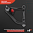APCA5472 4 Pcs Front Upper & Lower Control Arm