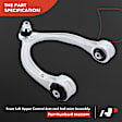 APCA5499 2 Pcs Front Upper Control Arm with Ball Joint