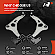 APCA5520 2 Pcs Front Lower Control Arm with Ball Joint