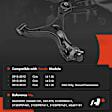 1-Pc Control Arm and Ball Joint Kit, Front Passenger Lower with Ball Joint A-Premium APCA5541