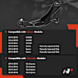 1-Pc Control Arm and Ball Joint Kit, Front Passenger Lower with Ball Joint A-Premium APCA5581