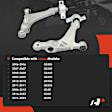 2015 Lexus IS250 - Front, Driver and Passenger Side, Lower Control Arm, AWD