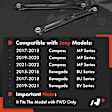 APCA5980 2 Pcs Rear Rearward Control Arm