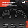 APCA6020 2 Pcs Rear Driver & Passenger Lower Control Arm