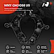 APCA6037 2 Pcs Front Lower Control Arm & Ball Joint Assembly