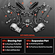 APCA6048 10 Pcs Control Arm with Ball Joint & Stabilizer Bar & Tie Rod End