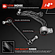 APCA6048 10 Pcs Control Arm with Ball Joint & Stabilizer Bar & Tie Rod End