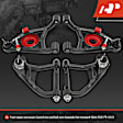 APCA6080 4 Pcs Tubular Control Arm