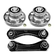 APCA6114 4 Pcs Rear Wheel Hub Bearing & Control Arm Kit
