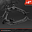 APCA6130 2 Pcs Rear Trailing Arm