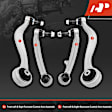 APCA6254 4 Pcs Front Forward & Rearward Control Arm with Ball Joint