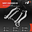 APCA6254 4 Pcs Front Forward & Rearward Control Arm with Ball Joint