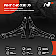 APCA6262 2 Pcs Front Lower Control Arm with Ball Joint