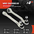 APCA6349 2 Pcs Front Lower Rearward Control Arm with Ball Joint Assembly
