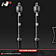 APCA6378 2 Pcs Front Inner Tie Rod End