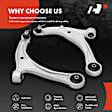 APCA6381 2 Pcs Front Lower Control Arm & Ball Joint Assembly