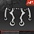 2013 BMW M3 - Front, Driver and Passenger Side, Lower, Frontward and Rearward Control Arm, Front Lower Forward and Rearward Side, With ball joint(s)