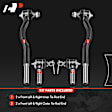 APCA6424 4 Pcs Front Inner & Outer Tie Rod End Kit