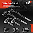 APCA6424 4 Pcs Front Inner & Outer Tie Rod End Kit