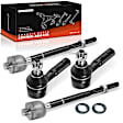 APCA6425 4 Pcs Front Inner & Outer Tie Rod End
