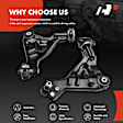 APCA6460 2 Pcs Front Lower Control Arm with Ball Joint