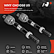 APCA6462 2 Pcs Front Inner Steering Tie Rod Ends
