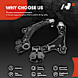 APCA6483 2 Pcs Front Lower Control Arm & Ball Joint Assembly