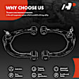 APCA6488 2 Pcs Front Upper Control Arm & Ball Joint Assembly