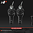 APCA6538 2 Pcs Front Outer Tie Rod End