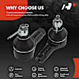 APCA6538 2 Pcs Front Outer Tie Rod End