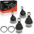 APCA6558 4 Pcs Front Lower & Upper Ball Joints Kit