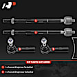 APCA6578 4 Pcs Front Inner & Outer Tie Rod End