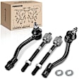 APCA6580 4 Pcs Front Inner & Outer Tie Rod End