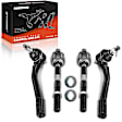 APCA6582 4 Pcs Front Inner & Outer Steering Tie Rod Ends