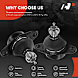 APCA6592 2 Pcs Front Lower Ball Joint
