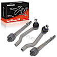 APCA6597 4 Pcs Front Inner & Outer Tie Rod Ends