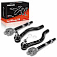 APCA6601 4 Pcs Front Inner & Outer Tie Rod Ends