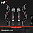 APCA6601 4 Pcs Front Inner & Outer Tie Rod Ends
