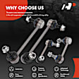 APCA6615 4 Pcs Front & Rear Stabilizer Sway Bar Link Kit