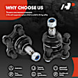 APCA6639 2 Pcs Front Upper Ball Joint