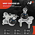 APCA6698 2 Pcs Front Lower Ball Joint