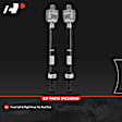 APCA6712 2 Pcs Front Inner Steering Tie Rod Ends