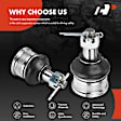APCA6713 2 Pcs Front Lower Ball Joint