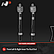 APCA6767 2 Pcs Front Inner Tie Rod End Kit