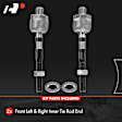 APCA6771 2 Pcs Front Inner Tie Rod End