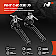 APCA6775 2 Pcs Front Outer Tie Rod End