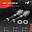 APCA6777 2 Pcs Front Inner Steering Tie Rod End