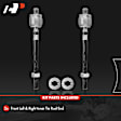 APCA6795 2 Pcs Front Inner Steering Tie Rod End