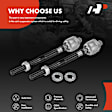 APCA6795 2 Pcs Front Inner Steering Tie Rod End